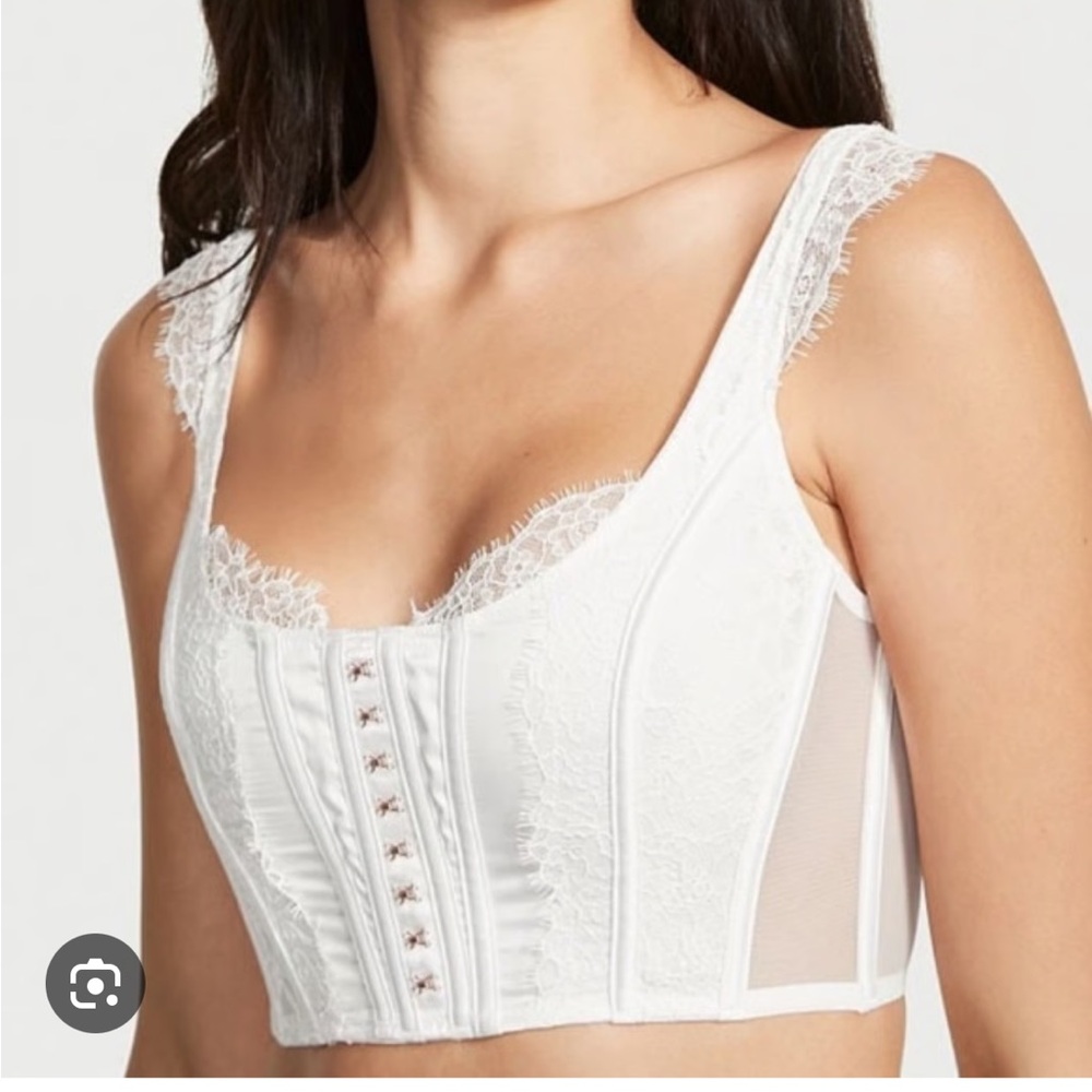 Victoria's Secret White Lace Corset
